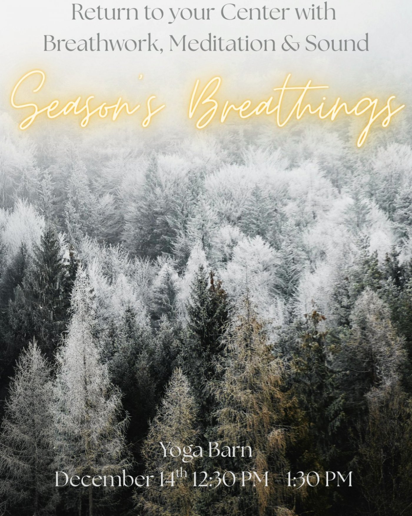 Season's Breathings: Meditation, Breathwork & Sound 