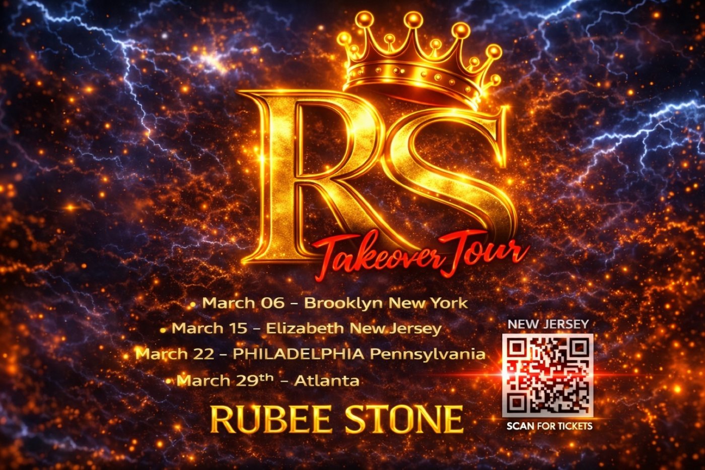 Rubee stone takeover tour Tickets, The Lobby NJ, Elizabeth, 15 March 2026