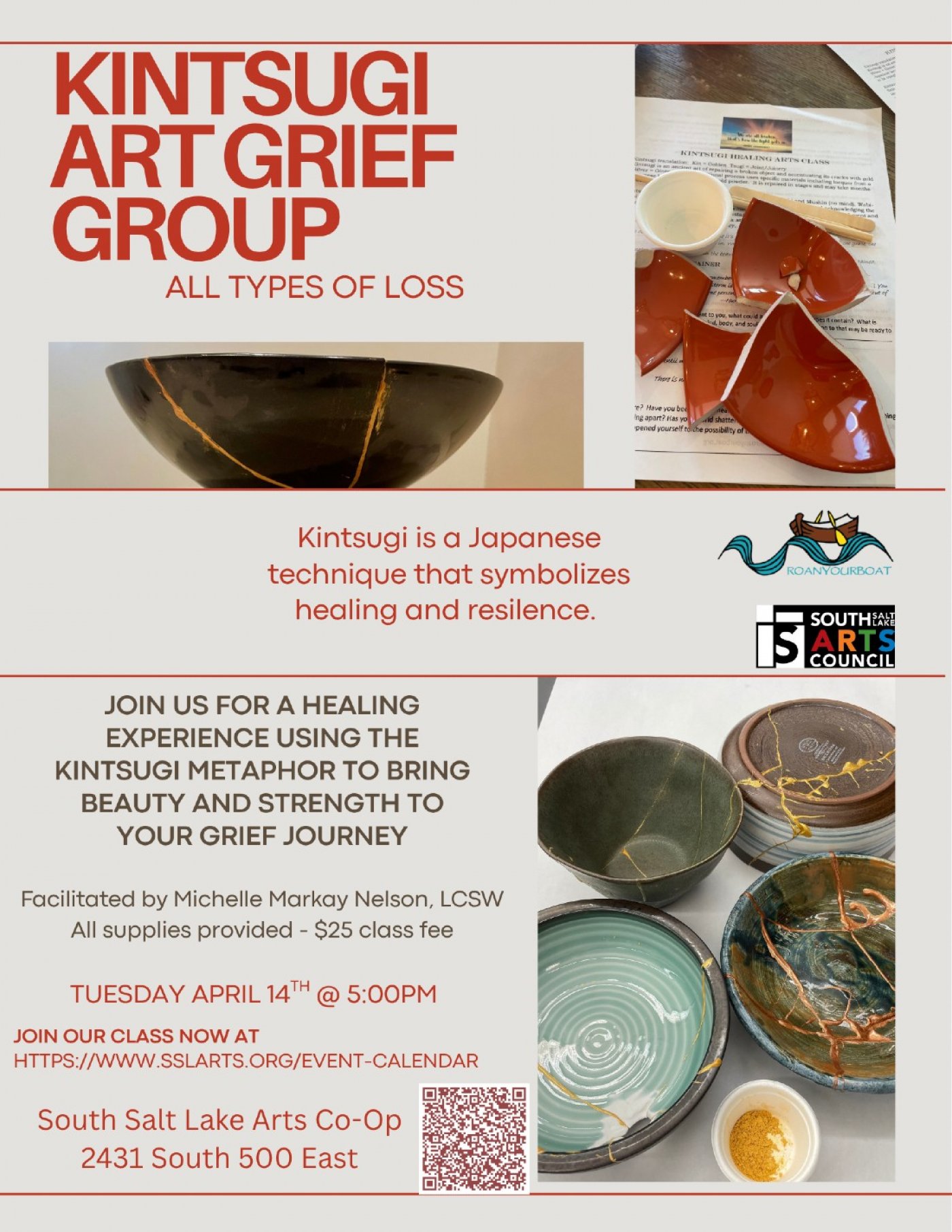 Kintsugi Art Grief Group Tickets, South Salt Lake Community Center, 14 ...
