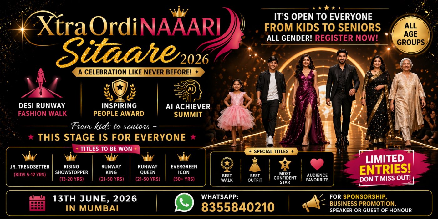 Kids & Family Fashion Show in Mumbai | XtraOrdiNAARI Sitaare \u2013 Desi Runway & Awards 2026