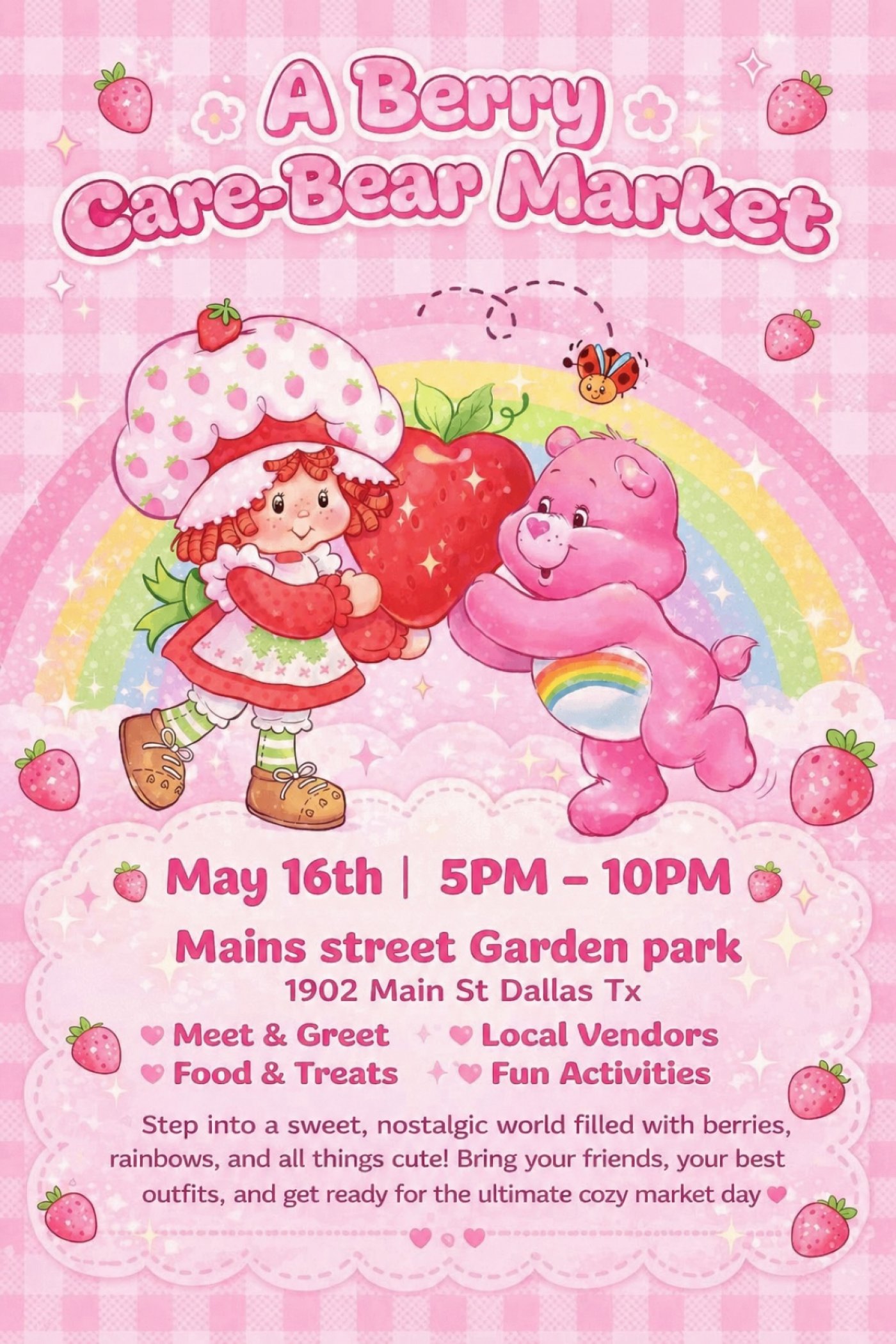 Strawberry x Carebears Market Mash Up
