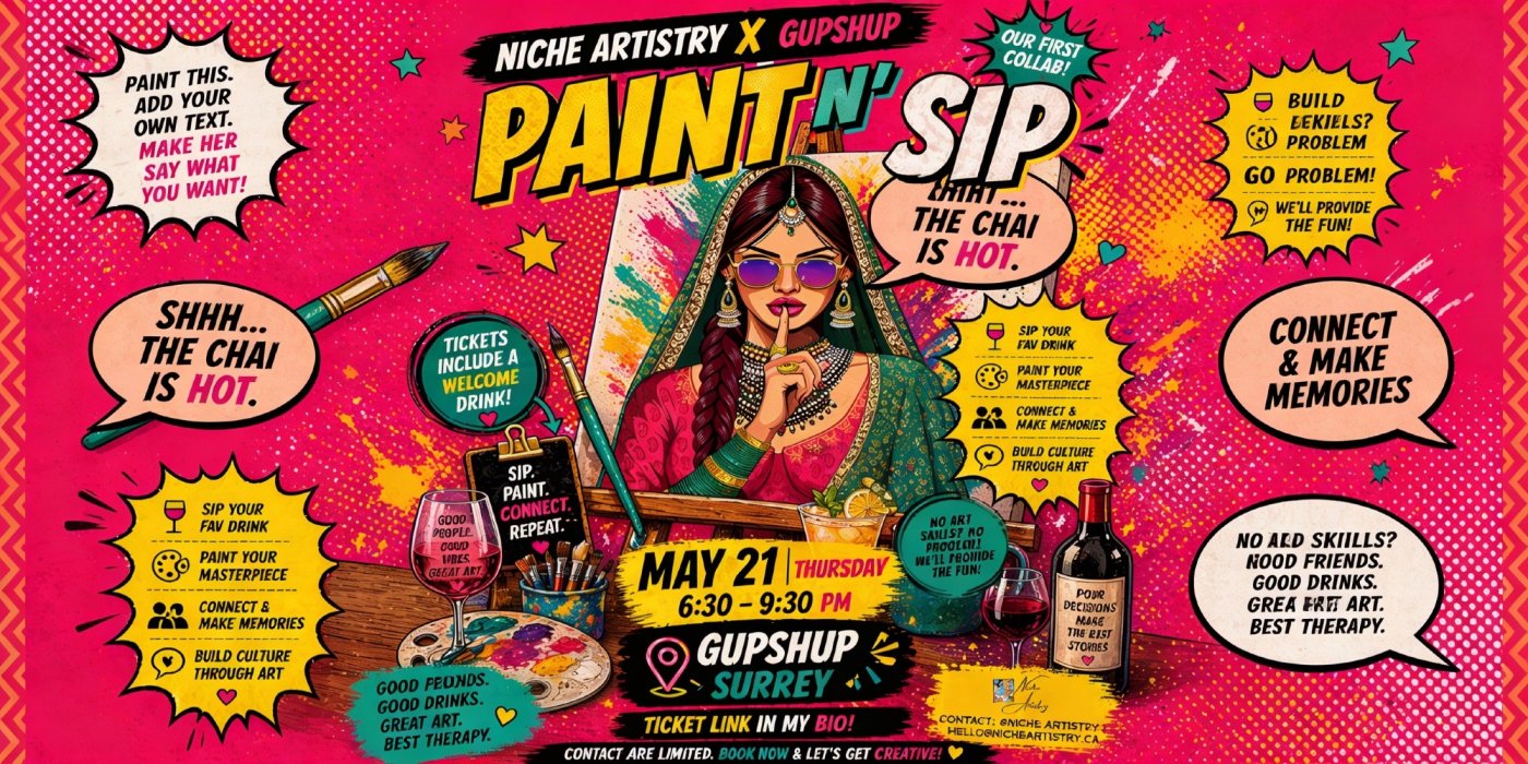 NICHE ARTISTRY X GUPSHUP PAINT N' SIP