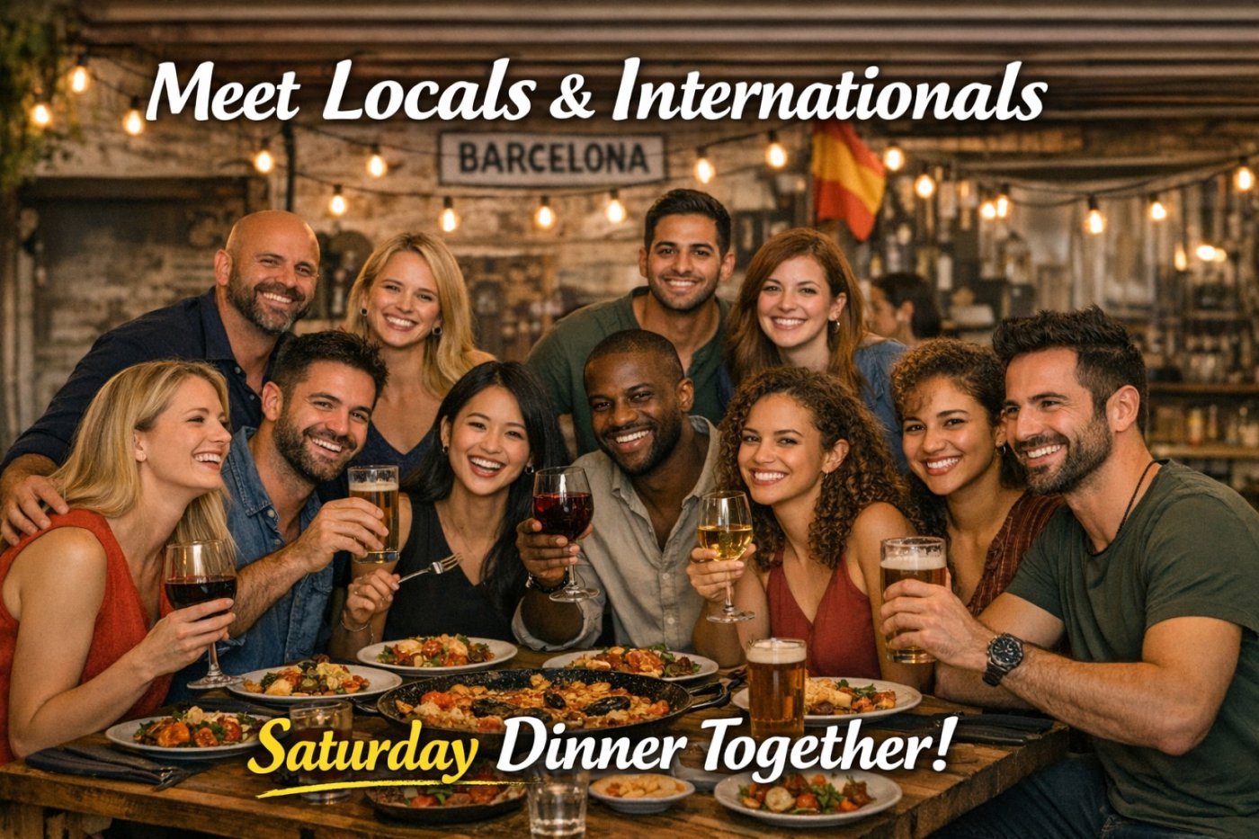International Dinner: Meet People & Practice English\/Spanish