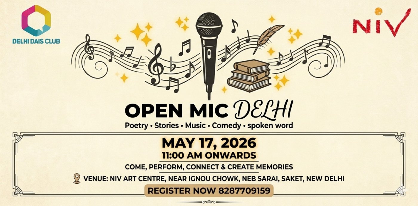 Open mic- Poetry, Storytelling, Singing & Comedy