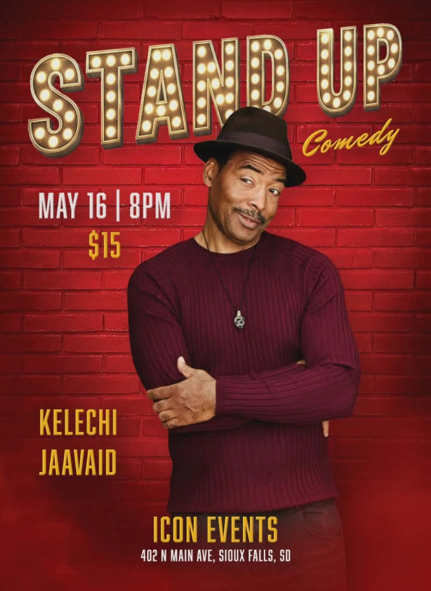 K Jay The Comedian Tickets, Icon Event Hall, Sioux Falls, 16 May 2026